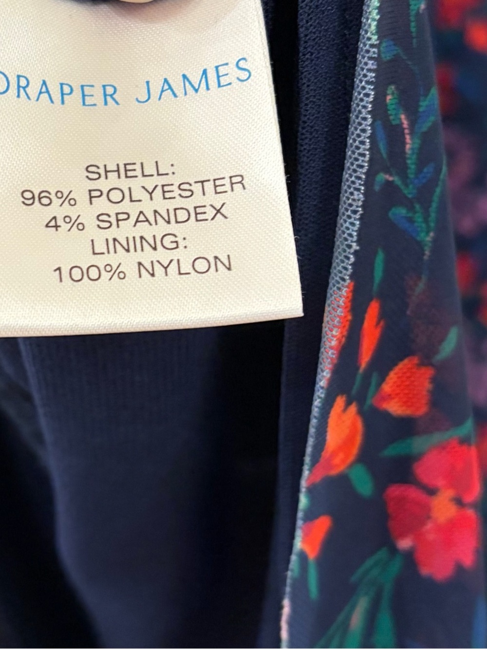 Women’s Draper James blue and red Alana dress size medium - Picture 8 of 9